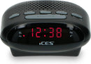 Ices Radio Alarm Clock ICR-210 Black Radio Alarm Clocks