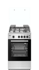 Oscar Gas Cooker 50x50cms Silver F4402XGRH Cookers