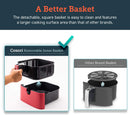 Cosori 5.5Ltr Premium Air Fryer CP158 Red - Air Fryers - GardeniaHomecentre