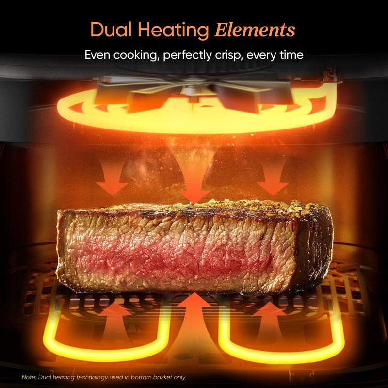 Cosori Turbo Tower Pro DC Smart 10.8Ltr Air Fryer Silver CAF-DC113S-ADE