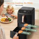 Cosori Turbo Tower Compact DC 8.6Ltr Air Fryer Silver CAF-DC861-CEUR - Air Fryers- RIBI Malta 