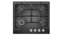 AVG HOB Black Glass Cast Iron 4 burners BGOGH32R1