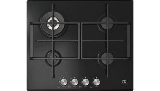 Master Kitchen Gas Hob Tempered Glass MKHG603101EDTBK