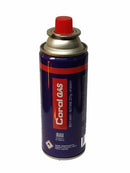 Coral Gas Cartridges Bayonet 220grms for portable gas cooker BBQs 