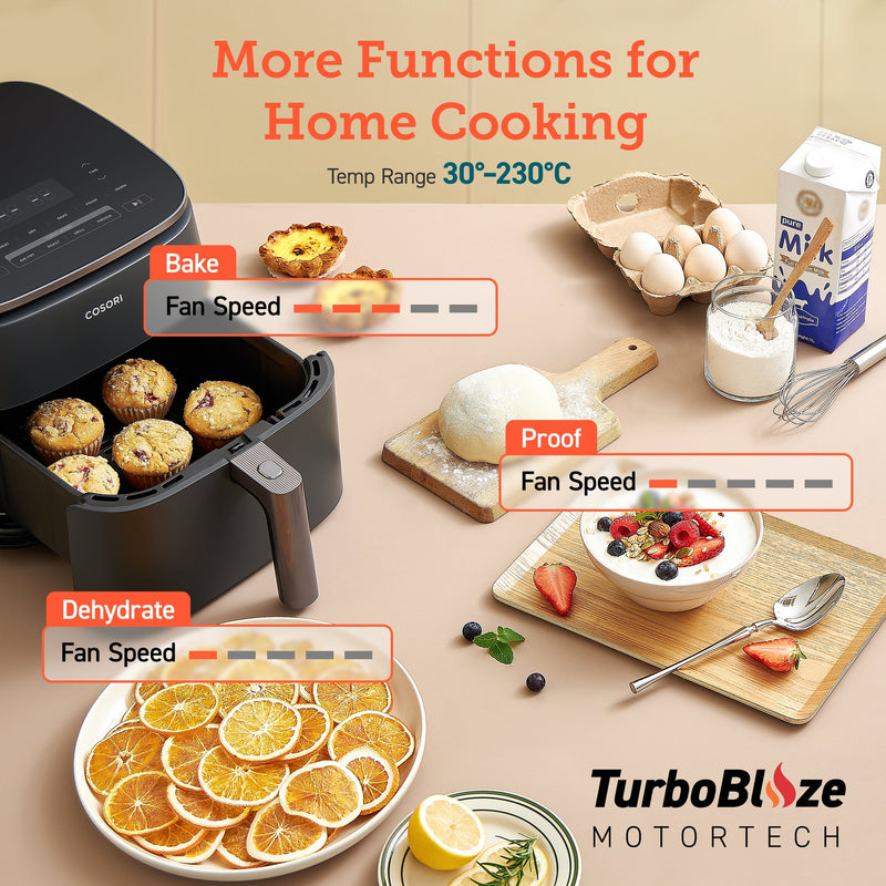 Cosori TurboBlaze Air Fryer Chef Edition 6.0-Litre Air Fryer CAF-DC601 Air Fryers 