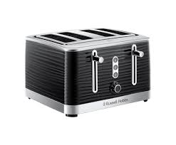 Russell Hobbs Inspire Pop Up 4 Slice Toaster Black 24381