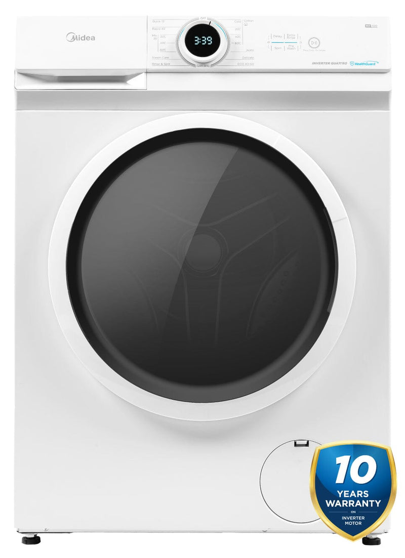 Midea 8Kg 1400rpm Class A Washing Machine MF100W80BA/W-HR Automatic Washing Machines 