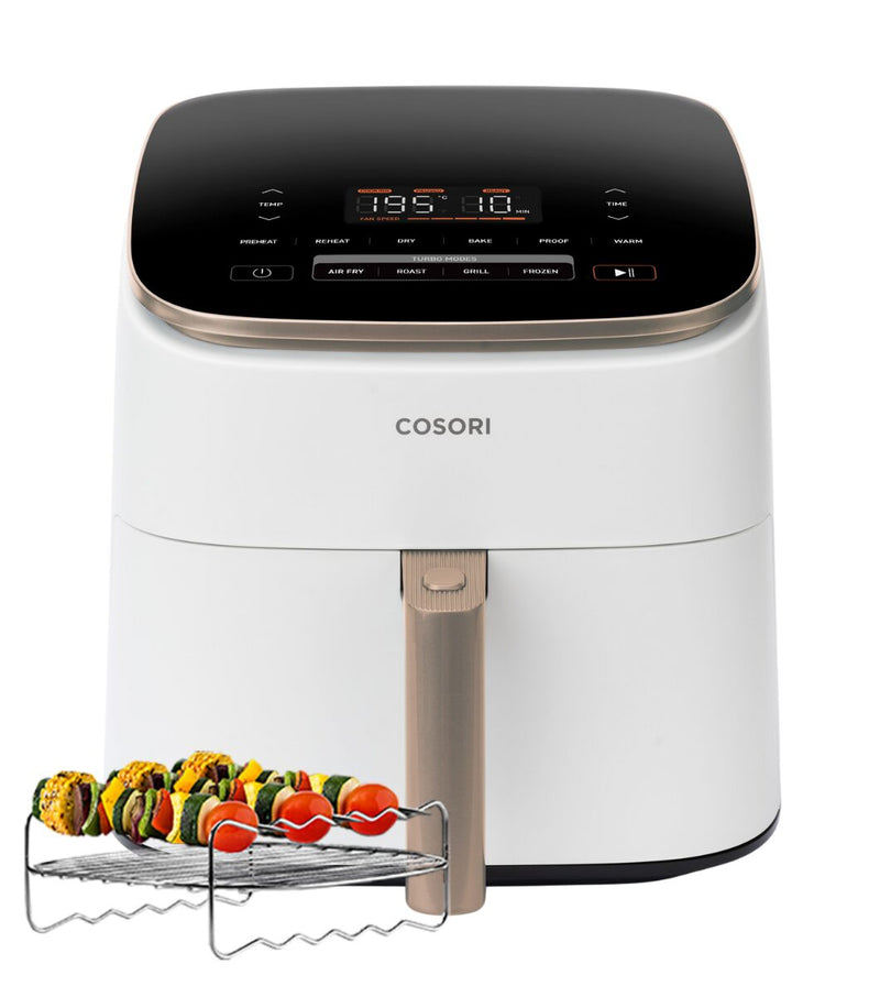 Cosori TurboBlaze Air Fryer Chef Edition 6.0-Litre Air Fryer - DC-602 White