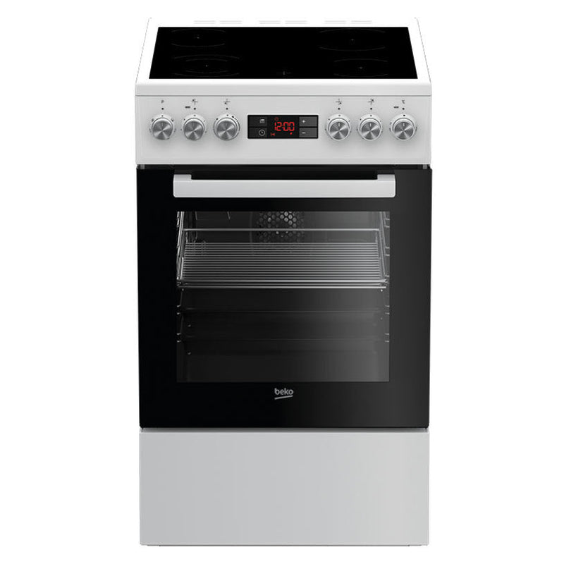 Beko Electric oven with Ceramic Hob FSE57310GWS - 50x60cm Cookers 