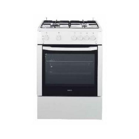 Beko Gas oven , Grill and hob FSG62010DW - Cookers - GardeniaHomecentre