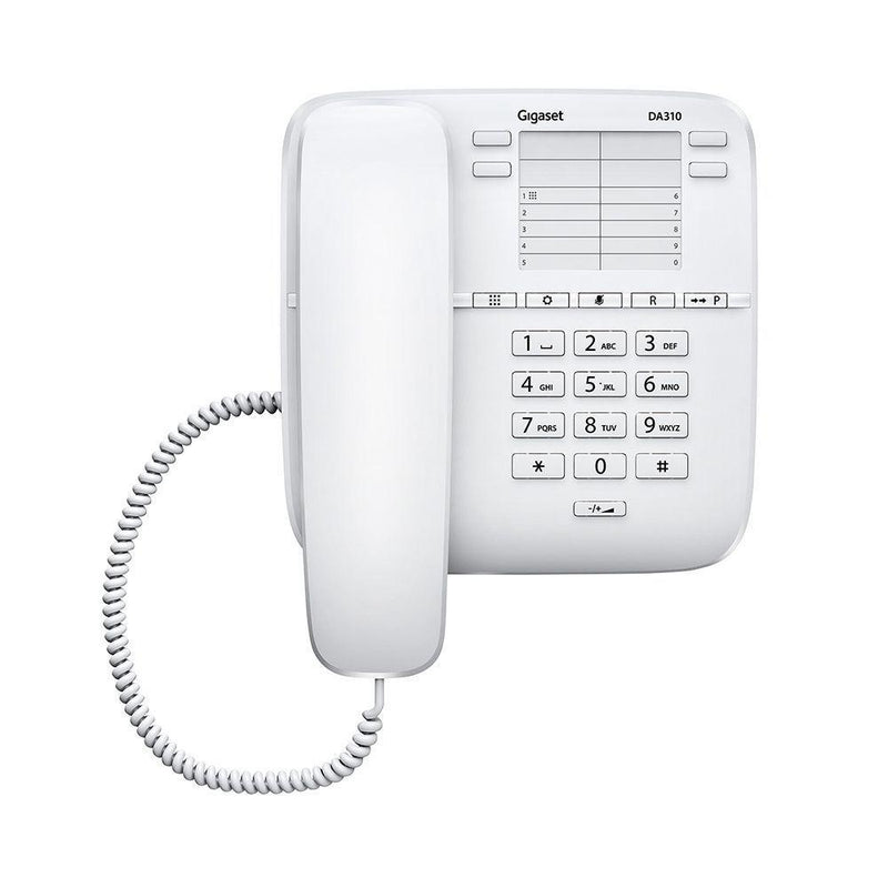 Gigaset Corded Telephone DA310 White - Fixed Phones - GardeniaHomecentre
