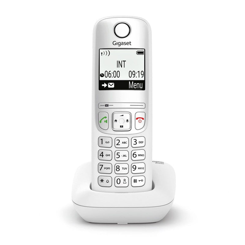 Gigaset Cordless Telephone AS490 White Cordless Phones 