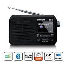 Lenco DAB+/FM RADIO WITH BLUETOOTH WITH rechargeable Battery PDR036 Black DAB+ 