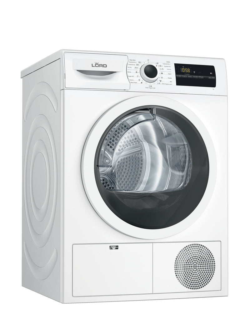LORD 8KG Heat Pump Tumble Dryer T1 - Tumble Dryers - GardeniaHomecentre