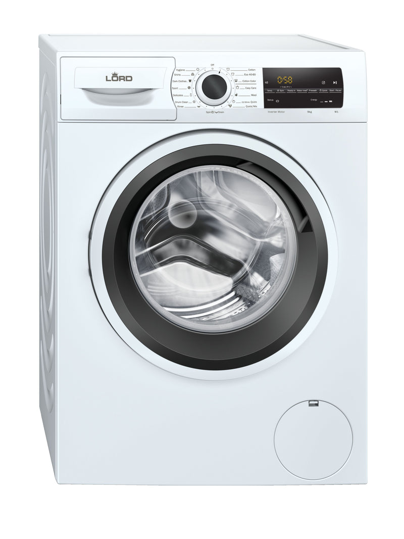 LORD 9KG Inverter 1400rpm Washing Machine W1-02 - Automatic Washing Machines - GardeniaHomecentre
