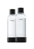 MySoda Water Bottle 1LTR (2 pack) - Multiple Colours Soda Maker Black 