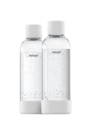 MySoda Water Bottle 1LTR (2 pack) - Multiple Colours Soda Maker White 